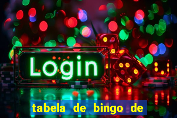 tabela de bingo de 1 a 100